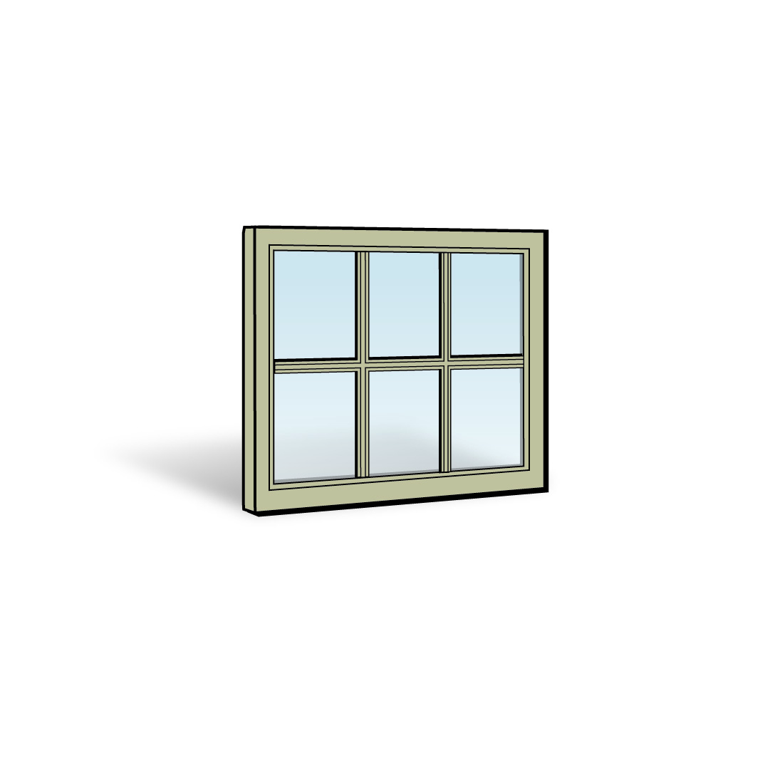 Double-Hung Window Upper Sash