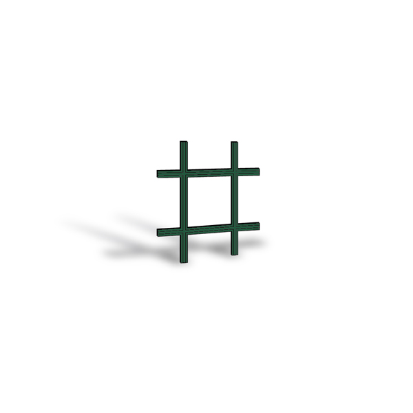 400 Series Double-Hung Window Removable Interior Grille - 0314142