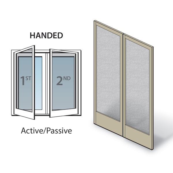 Sandtone 400 Series Frenchwood® Hinged Patio Door Insect Screen Kit - 0920921