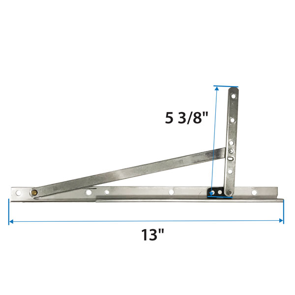 100 Series Casement Window Corrosion Resistant Egress Hinge Kit - 9046338