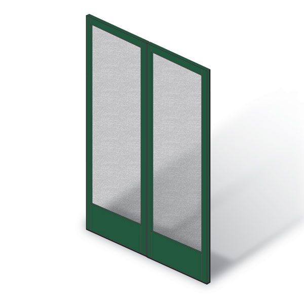 Forest Green 400 Series Frenchwood® Hinged Patio Door Insect Screen Kit - 1265980