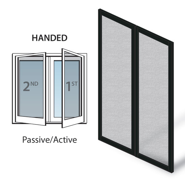Black 200 Series & A-Series Double Hinged Insect Screen - 9129894