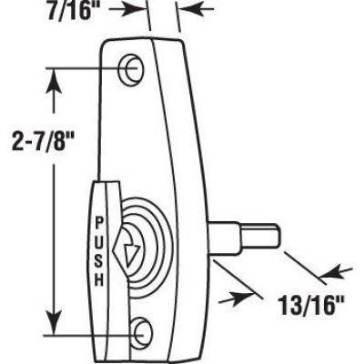 Gliding Door Inside Thumb Latch - 1997161