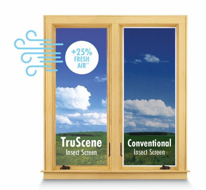 Forest Green Full Conventional Double-Hung Window Insect Screen - 0300140