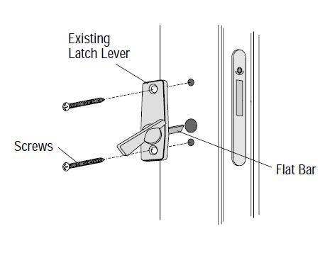 Gliding Patio Door Thumb Latch - 2573169