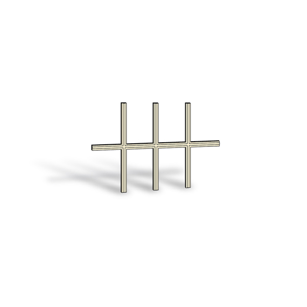 400 Series Double-Hung Window Removable Interior Grille - 9047476