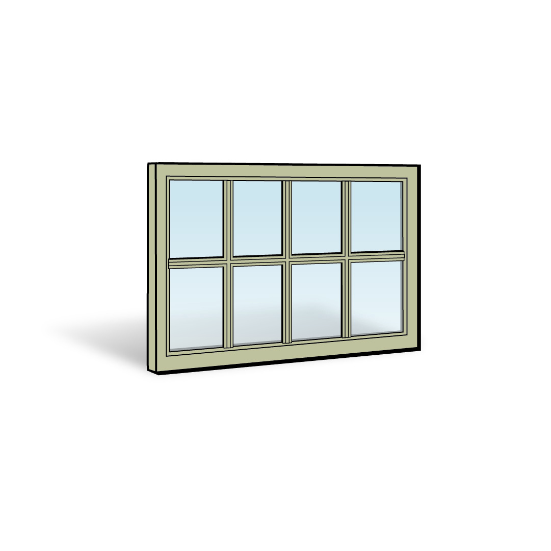 Double-Hung Window Upper Sash
