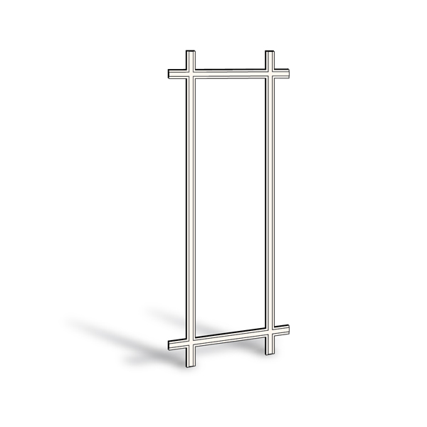 400 Series Hinged Patio Door Removable Interior Grille