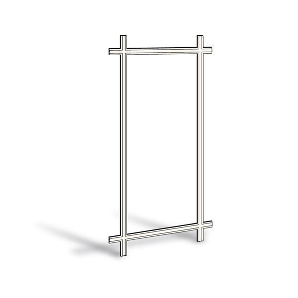 400 Series Frenchwood® Gliding Patio Door Removable Interior Grille