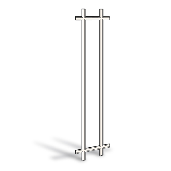 400 Series Hinged Patio Door Removable Interior Grille - 2511252