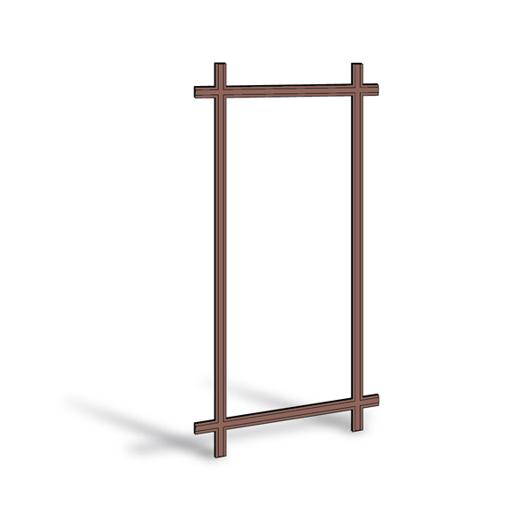 400 Series Frenchwood® Gliding Patio Door Removable Interior Grille - 2652608
