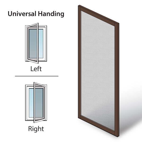 Cocoa Bean A-Series Hinged Inswing Patio Door Hinged Insect Screen - 9140976