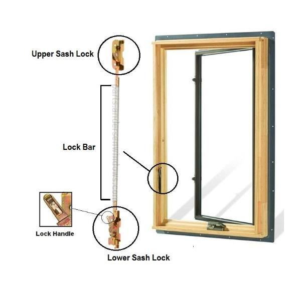 Casement Window Sash Lock - 1351437