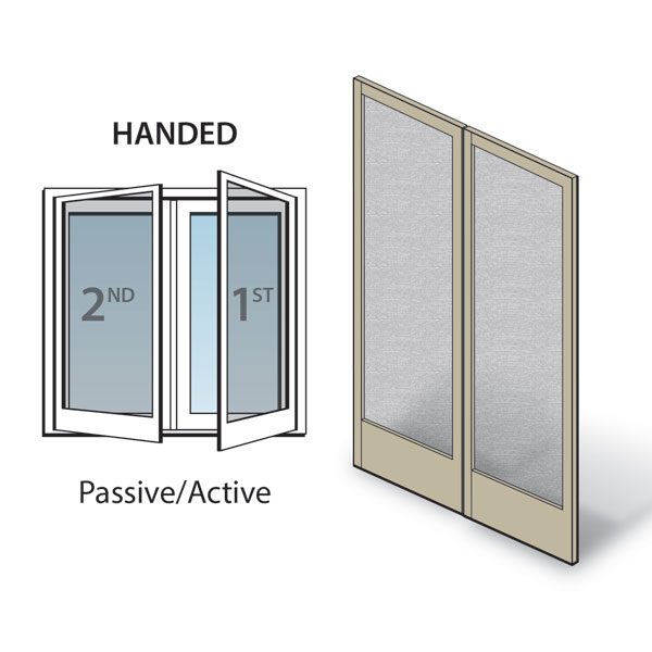 Sandtone 400 Series Frenchwood® Hinged Patio Door Insect Screen Kit - 0920922