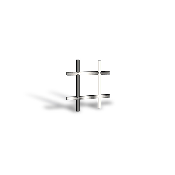 400 Series Double-Hung Window Removable Interior Grille