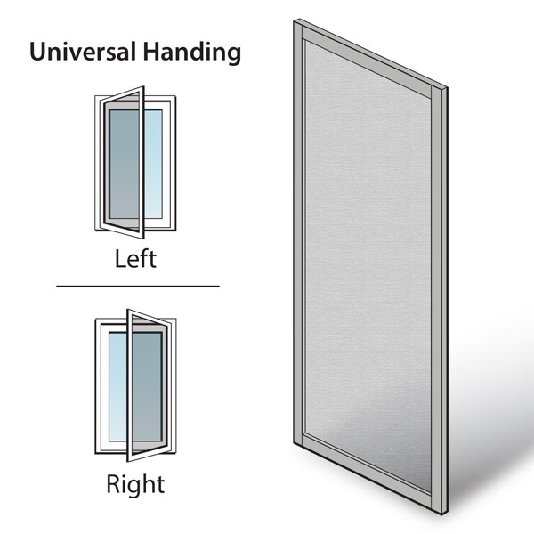 Dove Gray A-Series Hinged Inswing Patio Door Hinged Insect Screen - 9140978