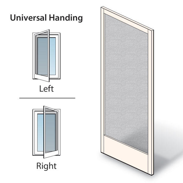White 400 Series Frenchwood® Hinged Patio Door Insect Screen Kit - 2576002