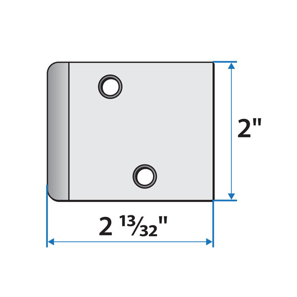 400 Series Frenchwood® Hinged Extension Jamb Strike Extender - 2579453