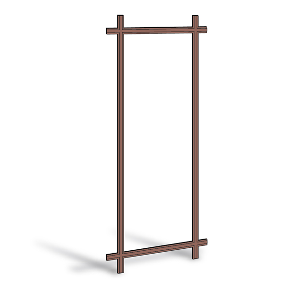 400 Series Frenchwood® Gliding Patio Door Removable Interior Grille - 2652610