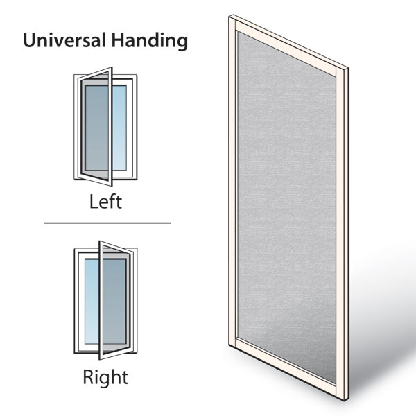 White 200 Series & A-Series Hinged Patio Door Hinged Insect Screen - 2592078
