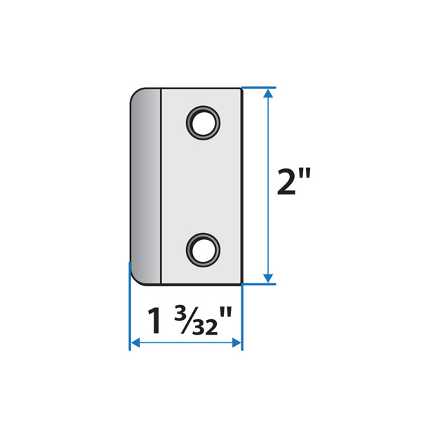 400 Series Frenchwood® Hinged Extension Jamb Strike Extender - 2573831