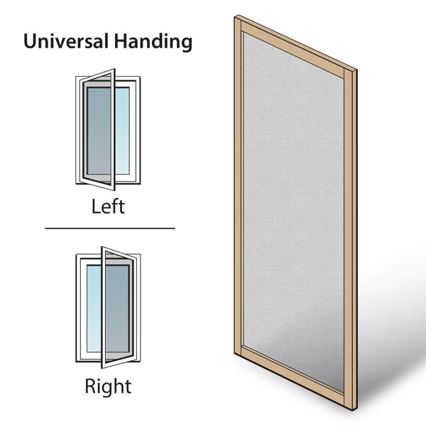 Prairie Grass A-Series Hinged Inswing Patio Door Hinged Insect Screen - 9140977