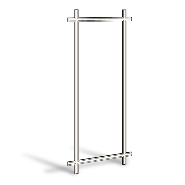 400 Series Frenchwood® Gliding Patio Door Removable Interior Grille