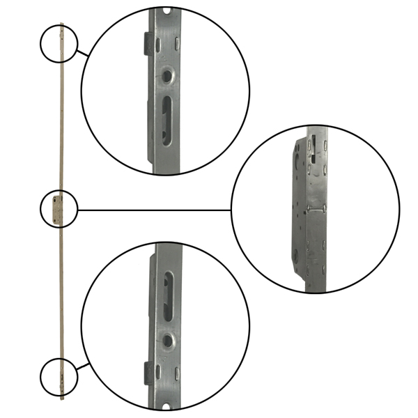 A-Series Hinged Door Passive Panel 3-Point HCR Lock Mechanism