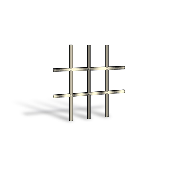 400 Series Double-Hung Window Removable Interior Grille - 9047482