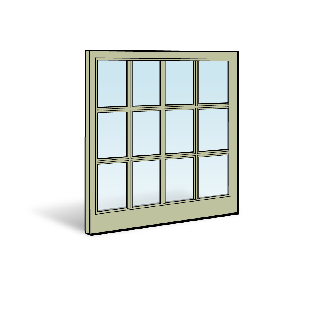 Double-Hung Window Lower Sash - 1144639