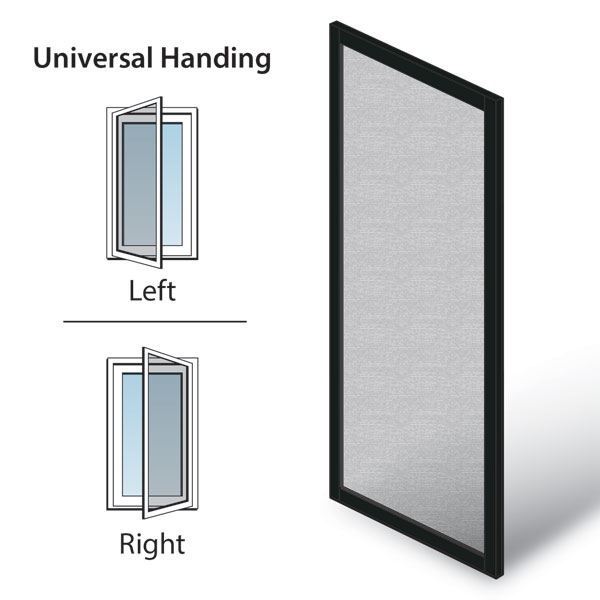 Black 200 Series & A-Series Hinged Patio Door Hinged Insect Screen - 9129926