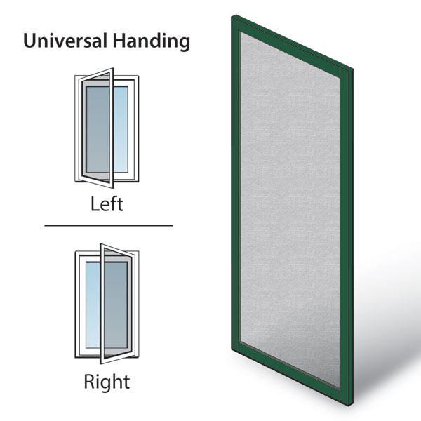Forest Green A-Series Hinged Inswing Patio Door Hinged Insect Screen - 9140974