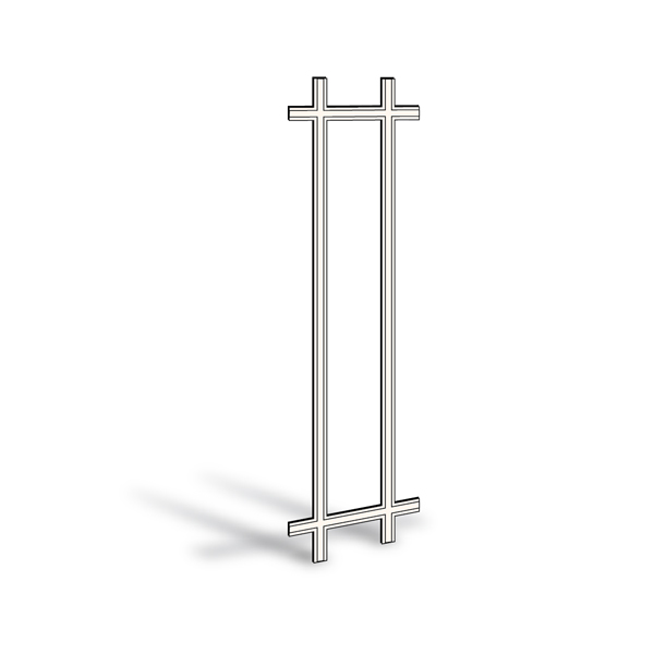 400 Series Hinged Patio Door Removable Interior Grille