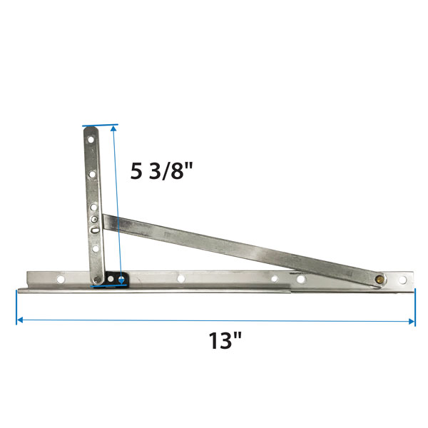 100 Series Casement Window Corrosion Resistant Egress Hinge Kit - 9046339