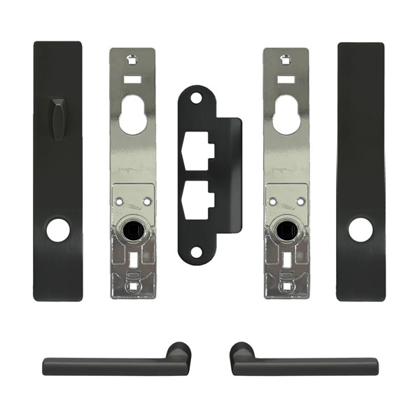 FSB 1035 Single Door Complete Trim Set in Black Anodized - 9184744