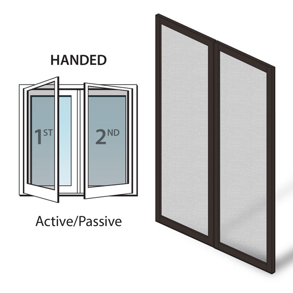Dark Bronze 200 Series & A-Series Double Hinged Insect Screen - 9088955