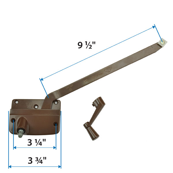 Wood Casement Window Straight Arm Operator - 0566212