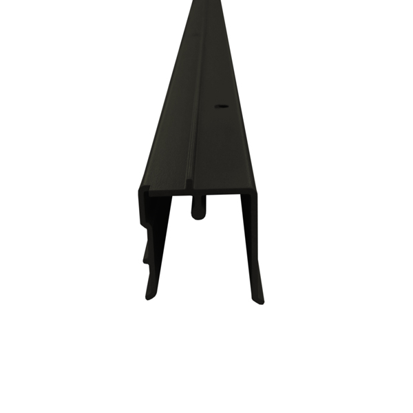 Black Two-Panel Door Insect Screen Guide - 9129834