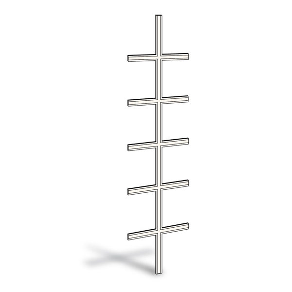 400 Series Hinged Patio Door Removable Interior Grille - 2576113